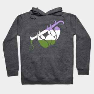 Genderqueer Flag Sloth Hoodie